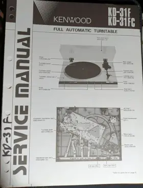 KD-31 KENWOOD Turntable Service Manual Hsq