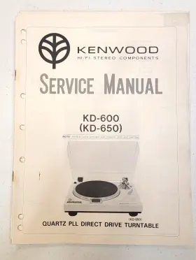 KD-600 KENWOOD Turntable Service Manual