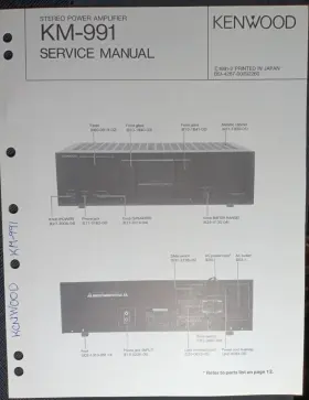 KM-991 KENWOOD Power Amplifier Service Manual Hsq