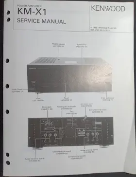 KM-X1000 KENWOOD Amplifier Service Manual Hsq