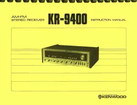 KR-9400 KENWOOD Stereo Receiver Owners Instruction Manual