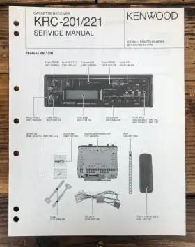 KRC-221 KENWOOD Cassette Radio Service Manual