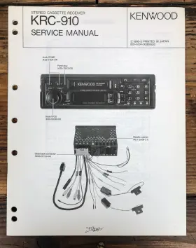KRC-910 KENWOOD Cassette Radio Service Manual