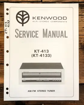 KT-4133 KENWOOD Tuner Service Manual