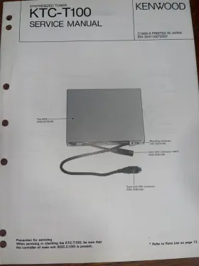 KTC-100 KENWOOD Tuner Service Manual