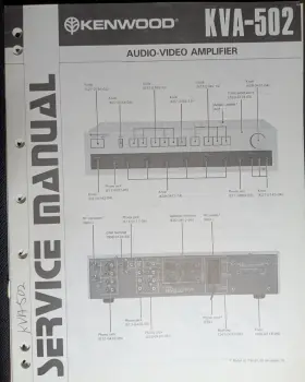 KVA-502 KENWOOD Amplifier Service Manual Hsq