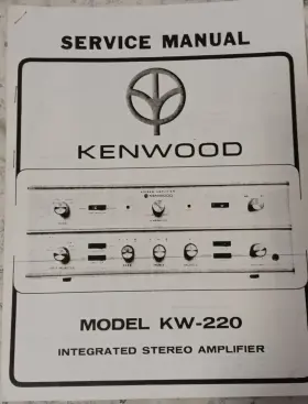 KW-220 KENWOOD Amplifier Service Manual Photocopy Schematic