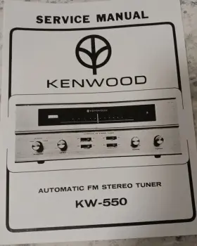 KW-550 KENWOOD Tuner Service Manual Photocopy Schematic