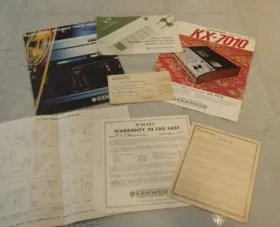 KX-7010 KENWOOD Amfm Stereo Cassette Deck Brochures Manuals