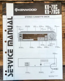 KX-7XC KENWOOD Cassette Service Manual
