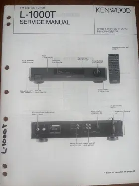 L-1000T KENWOOD Tuner Service Manual