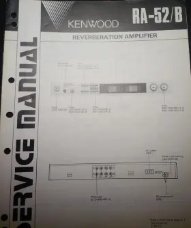 RA-52 KENWOOD Reverberation Amplifier Service Manual Hsq