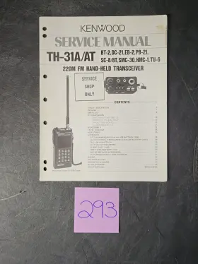 TH-31A KENWOOD Fm Transceiver Service