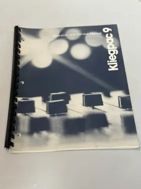 KLIEGPAC-9 KLIEGL BROS Operation Service Manual Studio Light