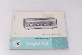 83YX927 KNIGHT KIT Stereo Amplifier Usage Manual
