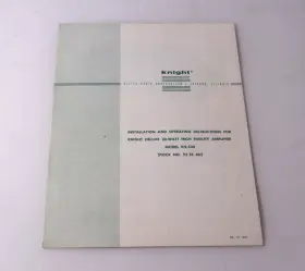 KN530 KNIGHT Operating Manual Amp