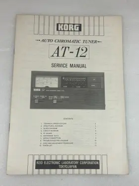 AT-12 KORG Auto Chromatic Tuner Service Manual Keio Circuit