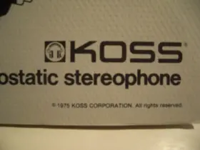 OM-125 KOSS Ex Electrostatic Stereophone Headphones Operating #2