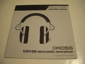 OM-125 KOSS Ex Electrostatic Stereophone Headphones Operating