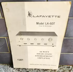 LA-60T LAFAYETTE Stereophonic Amplifier Operating Manual Vguc