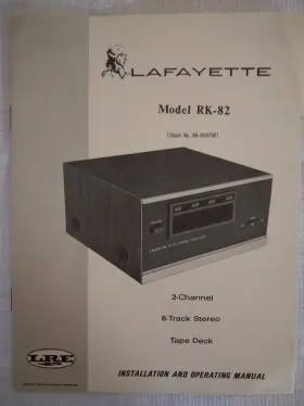 RK-82 LAFAYETTE Stereo Tape Deck Manual