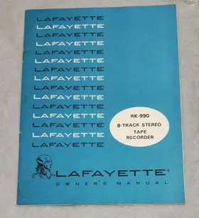 RK-990 LAFAYETTE Owners Manual Track Stereo Cartridge Player