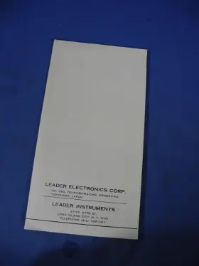 LHM-80 LEADER Manual High Voltage Meter Probe #3