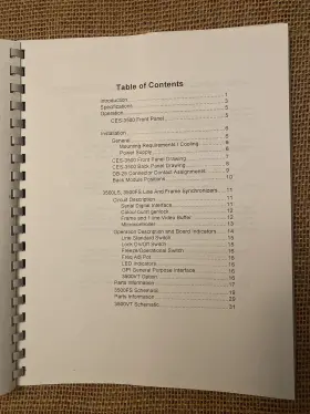 CES-3500 LEITCH INC Instruction Manual Pal Ntsc Encoders #3
