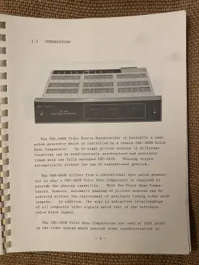 VSS-160N LEITCH VIDEO LIMITED Instruction Manual Sync #3