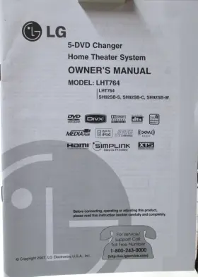 MFL40275846 LG Dolby Digital Dts Changer Theater Owners