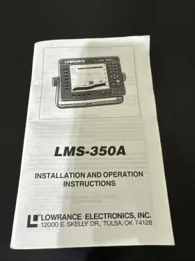 LMS-350A LOWRANCE Operations
