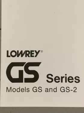 GS-2 LOWREY Organ Owners Manual Piano Operating #2