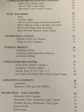 NL-30 LOWREY Parade Organ Owners Manual Piano Operating #3
