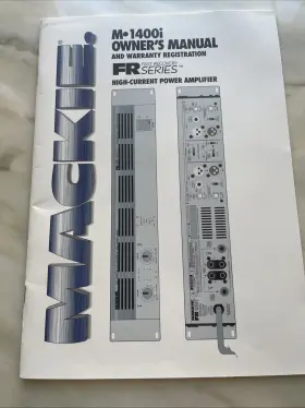 M21400I MACKIE High Power Amplifier Owners Manual