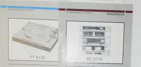 EC8110 MAGNAVOX Am Fm Eq Dual Cassette Turntable Stereo Ec #2