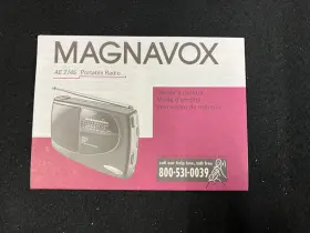 AE-2145 MAGNOVOX Radio Owners Manual Sp