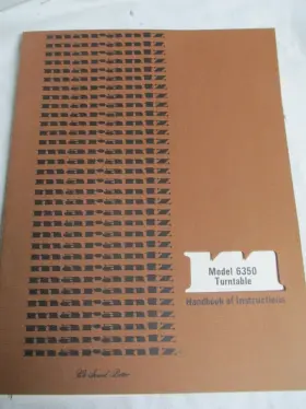 5618 MARANTZ Turntable Instruction Manual