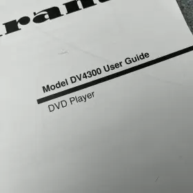DV4300 MARANTZ Dvd Player Owners Manual Copy #3