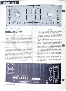 MODEL-1120 MARANTZ Preamp Preamplifier Service Manual #2