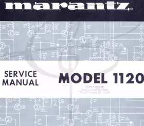 MODEL-1120 MARANTZ Preamp Preamplifier Service Manual