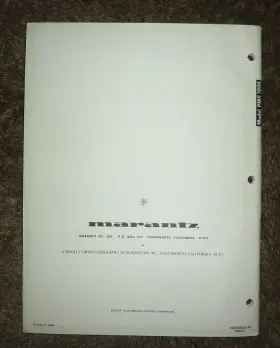 PMS7000 MARANTZ Radio Stereo Cassette Deck Service Manual #3