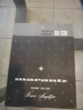 SA-230 MARANTZ Car Stereo Powerservice Manual Power Amp