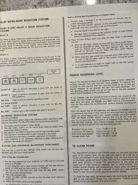 SD430-530-630 MARANTZ Cassette Deck Instruction Manual #2