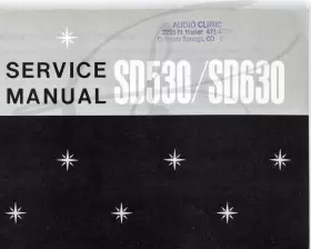 SD530-SD630 MARANTZ Sd Cassette Deck Service Manual