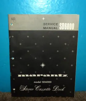 SD6000 MARANTZ Stereo Cassette Deck Service Manual