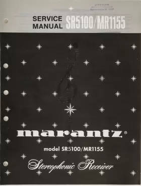 SR5100-MR1155 MARANTZ Service Manual Stereophonic Receiver