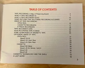 79143 MAXELL Tape Recorder Manual Booklet #2