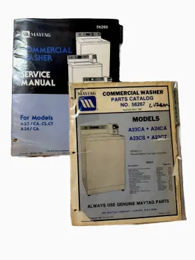 56260 MAYTAG Washer Service Manual Books