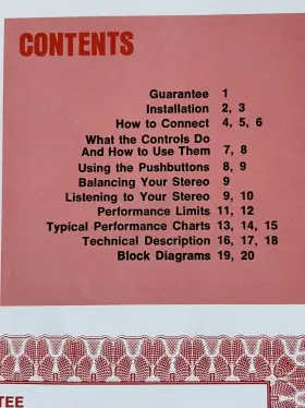 038-645 MCINTOSH Mx Owners Manual #3