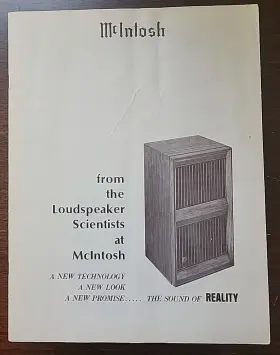 038-899D MCINTOSH Technical Manual Speakers Equalizer